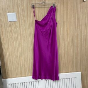 Banana Republic purple silk dress size 6